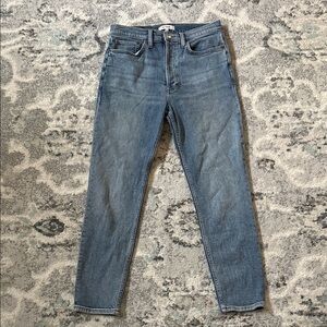 Re/Done 90s High Rise Ankle Crop Jeans Size 28